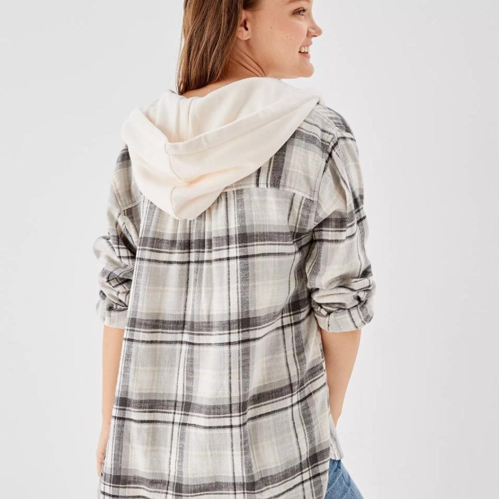 AE Oversized Hoodie Flannel - Picture 4 of 5